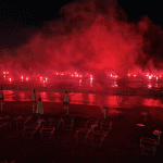 fuochi d'artificio sul mare cena