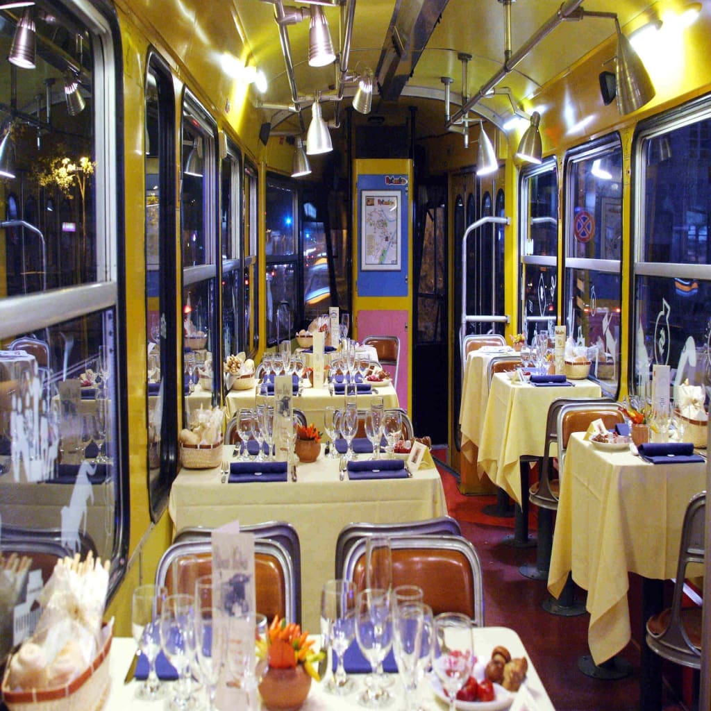 Cena sul tram